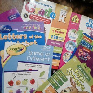EDUCATIONAL BOOKS PRE K AGES 3+